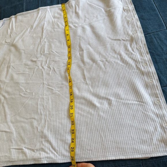 Lululemon Vinyasa Scarf Gray Striped OS Rulu Fabric Multi Wear - Picture 7 of 7